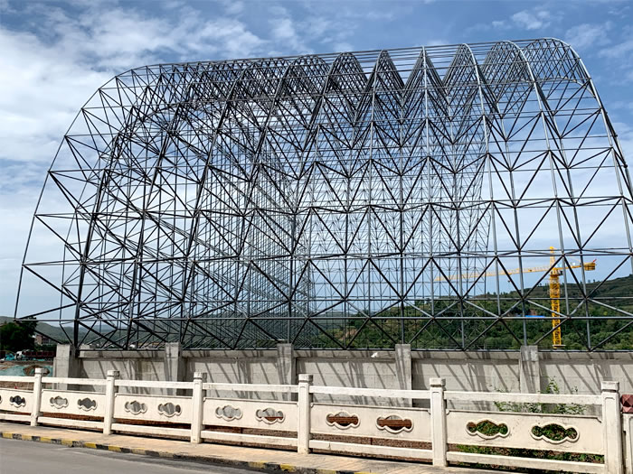 石家莊山寨礦儲煤棚網(wǎng)架